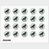 Sticker Rond Faune - J'aime les diables de Tasmanie - Marsupial (Feuille)