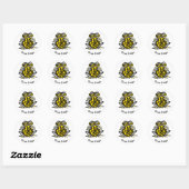 Sticker Rond Faune - Save FROGS - Australie - Nature (Feuille)