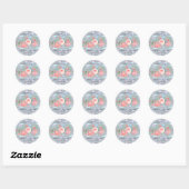 Sticker Rond Fausse mère de perle (Feuille)