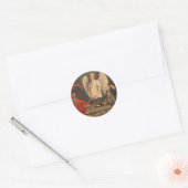 Sticker Rond Faust Et Mephistopheles Jouent Aux Échecs (Enveloppe)