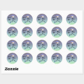 Sticker Rond Faut Courir (Feuille)