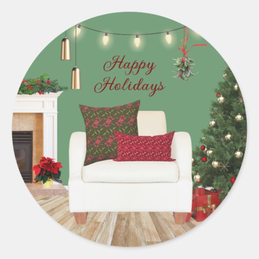 Sticker Rond Fauteuil Confort et Joie (Devant)