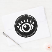 STICKER ROND FAUX BÂTIMENTS DE SÉCURITÉ (Enveloppe)