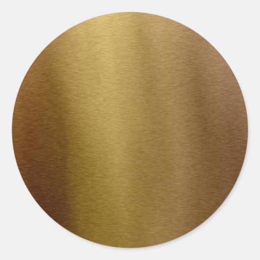 Sticker Rond Faux Bronze Arrière - plan en métal brossé inoxyda (Devant)
