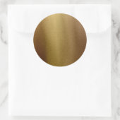 Sticker Rond Faux Bronze Arrière - plan en métal brossé inoxyda (Sac)