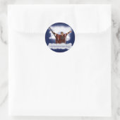 Sticker Rond Faux Christ (Obama) (Sac)