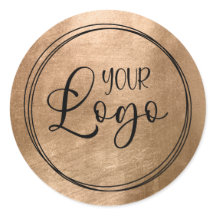 Faux Copper Gold Foil Your Logo