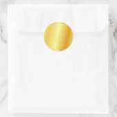 Sticker Rond Faux Gold Arrière - plan Blank Modèle tendance élé (Sac)