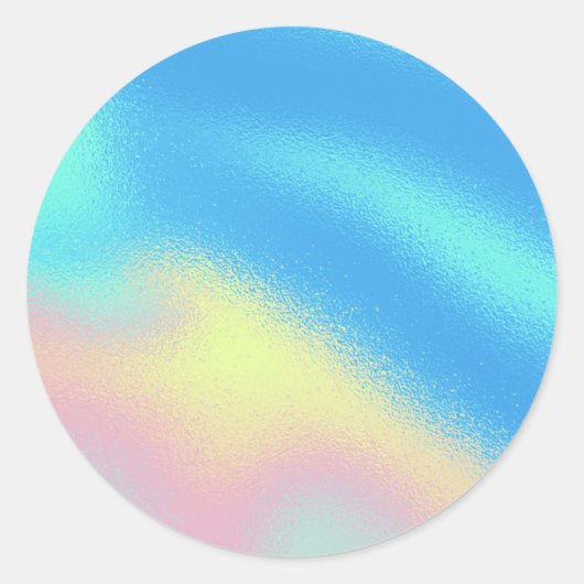 Sticker Rond Faux Holographique Bright Custom (Devant)