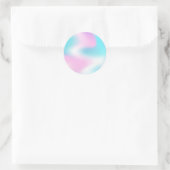 Sticker Rond Faux Holographique Personnalisé (Sac)