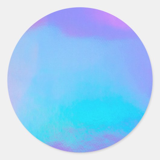 Sticker Rond Faux Holographique Personnalisé tendance (Devant)