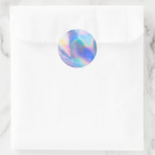 Sticker Rond Faux Holographique Personnalisé tendance (Sac)