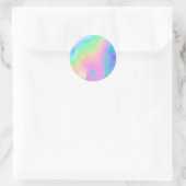 Sticker Rond Faux Holographique Personnalisé tendance (Sac)