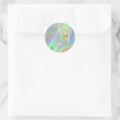 Sticker Rond Faux Holographique Personnalisé tendance (Sac)