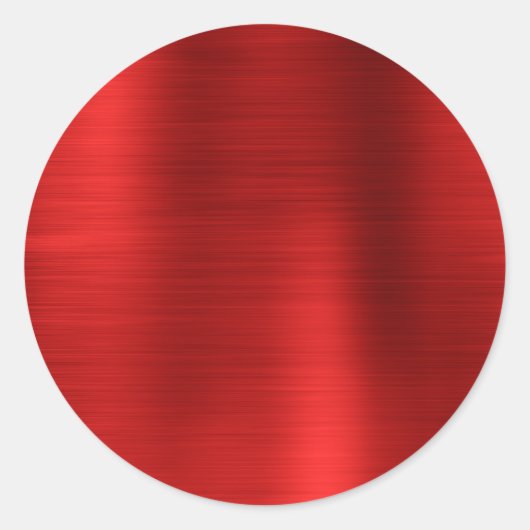 Sticker Rond Faux métallisé rouge vide (Devant)