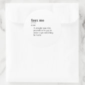 STICKER ROND FAUX MOI (Sac)