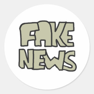 Sticker Rond Faux News