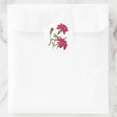 Sticker Rond Faux oeillets rouges brodés (Sac)