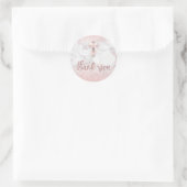 Sticker Rond FAUX parties scintillant Sainte Croix sur le marbr (Sac)