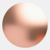 Sticker Rond Faux Rose Gold Blank Modèle (Devant)