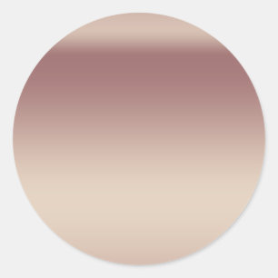 Sticker Rond Faux Rose Gold Blank Modèle