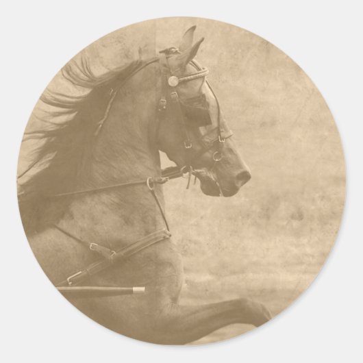 Sticker Rond Faux Vintage Hackney (Devant)