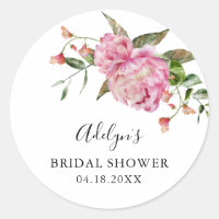 Faveur de douche nuptiale florale rose rustique