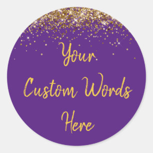 Sticker Rond Faveur de fête personnalisée Anniversaire personna