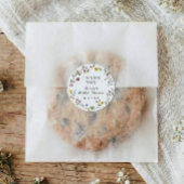 Sticker Rond Faveur de Fleurs de Mariage Fleur de Fête de Fianç