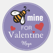 Sticker Rond Faveur de la Saint-Valentin pour abeille (Devant)