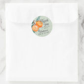 Sticker Rond Faveur de mariage citron vert Green Main Squeeze (Sac)