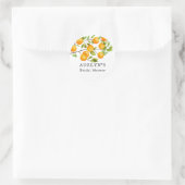 Sticker Rond Faveur de mariage d'été Citrus (Sac)
