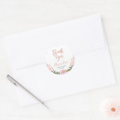 Sticker Rond Faveur de Rose Gold Brunch Bubbly pour enterrement (Enveloppe)