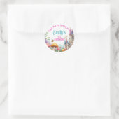 Sticker Rond Faveur Princess Fairy Daughter Anniversaire Fairyc (Sac)