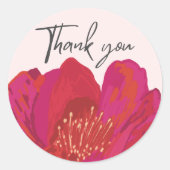 Sticker Rond Faveurs de Fête de Mariée thème floral 'Bride in b (Devant)