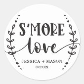 Sticker Rond Favor de Rustic Wedding (Devant)