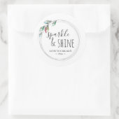 Sticker Rond Favori de lumières colorées (Sac)