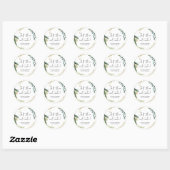 Sticker Rond Favori De Mariage De Gâteaux Laisser Les Manger Câ (Feuille)