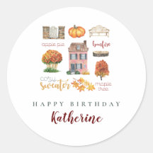 Favoris d'automne Fête d'anniversaire fantaisiste 