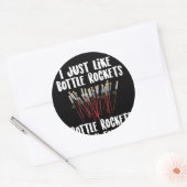 Sticker Rond Favoris Feu d'artifice Bouteille Rockets (Enveloppe)