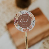 Sticker Rond Favour de mariage sur le thème du café "Le mélange