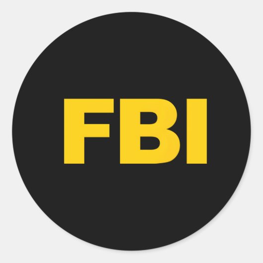Sticker Rond Fbi (Devant)