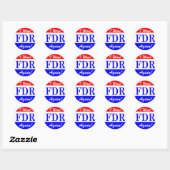 Sticker Rond FDR - Le plus grand hommage du président américain (Feuille)