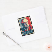 Sticker Rond FDR Pas de peur (Enveloppe)