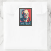 Sticker Rond FDR Pas de peur (Sac)