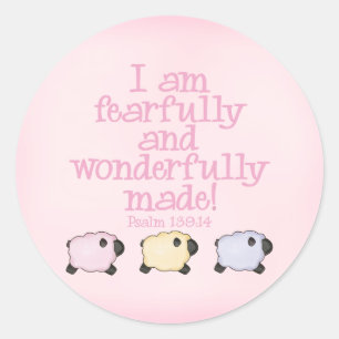 Sticker Rond Fearful and Wonderful Fade - Rose