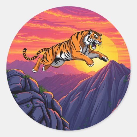 Sticker Rond Fearless Leap  (Devant)