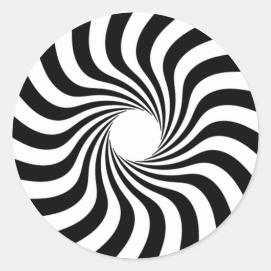 Sticker Rond Fécule spirale avec trou (Devant)