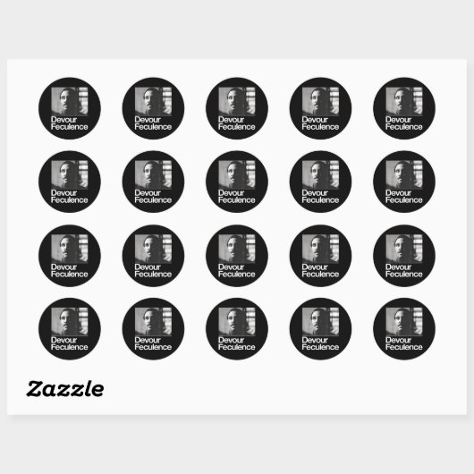 Sticker Rond Féculence Devour (Feuille)