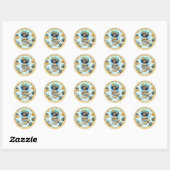 Sticker Rond Fée africaine Anniversaire Turquoise or rose princ (Feuille)